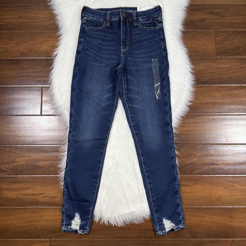American Eagle Women's Size 4 R Dark Wash Hi Rise Jegging Denim Jeans